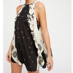 Free People Darjeeling Printed Slip dress